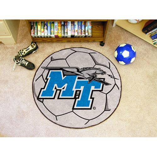 Middle Tennessee State Blue Raiders NCAA Soccer Ball Round Floor Mat (29)