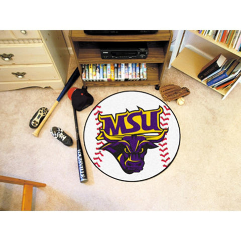 Minnesota State Mankato Mavericks NCAA Baseball Round Floor Mat (29)