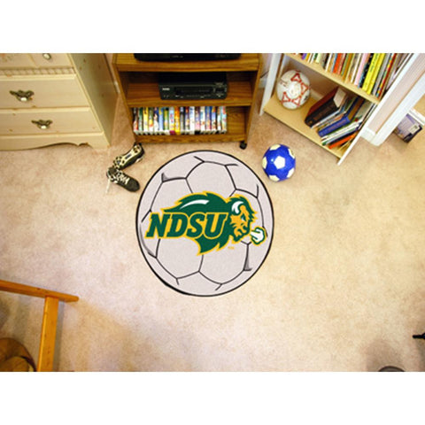 North Dakota State Bison NCAA Soccer Ball Round Floor Mat (29)