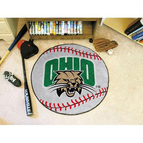 Ohio Bobcats NCAA Baseball Round Floor Mat (29)