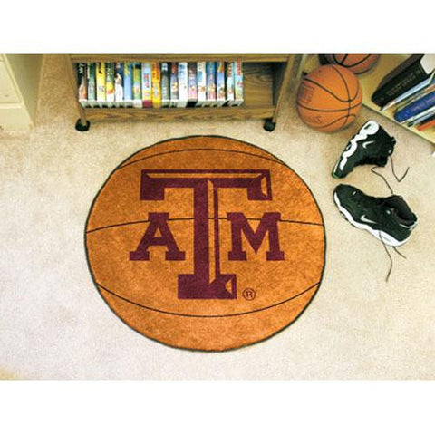 Texas A&M Aggies NCAA Basketball Round Floor Mat (29)