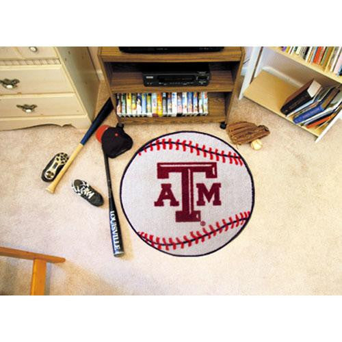 Texas A&M Aggies NCAA Baseball Round Floor Mat (29)