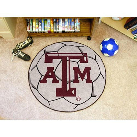 Texas A&M Aggies NCAA Soccer Ball Round Floor Mat (29)