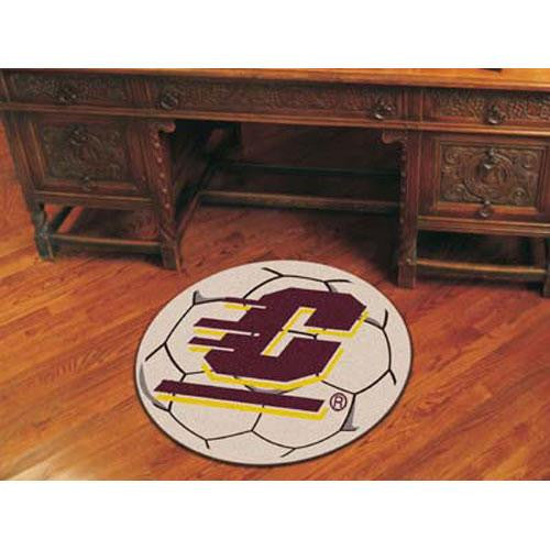 Central Michigan Chippewas NCAA Soccer Ball Round Floor Mat (29)