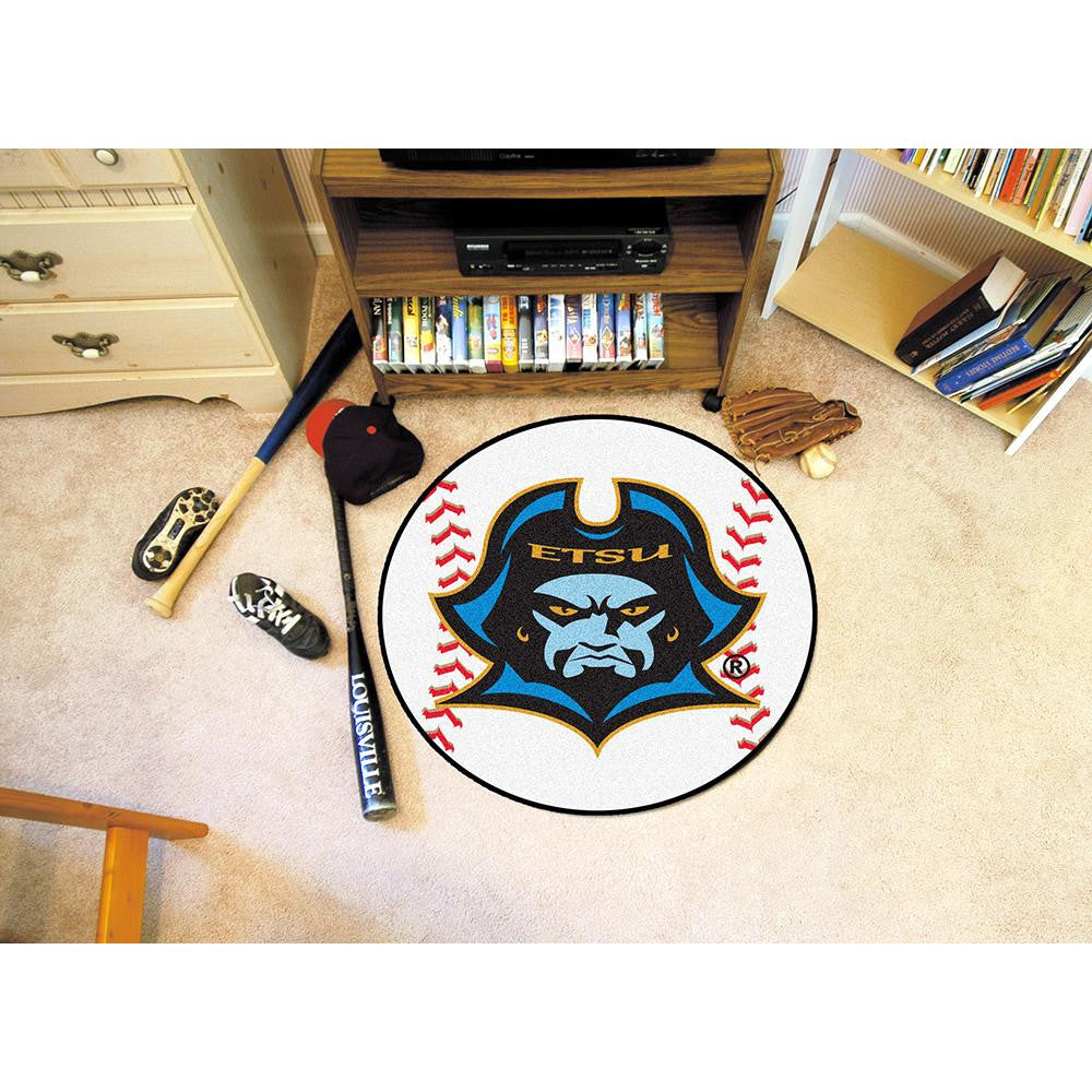 East Tennessee State Buccaneers NCAA Baseball Round Floor Mat (29)