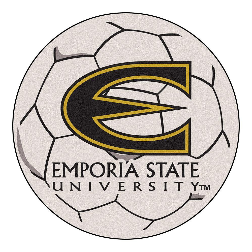 Emporia State Hornets NCAA Soccer Ball Round Floor Mat (29)