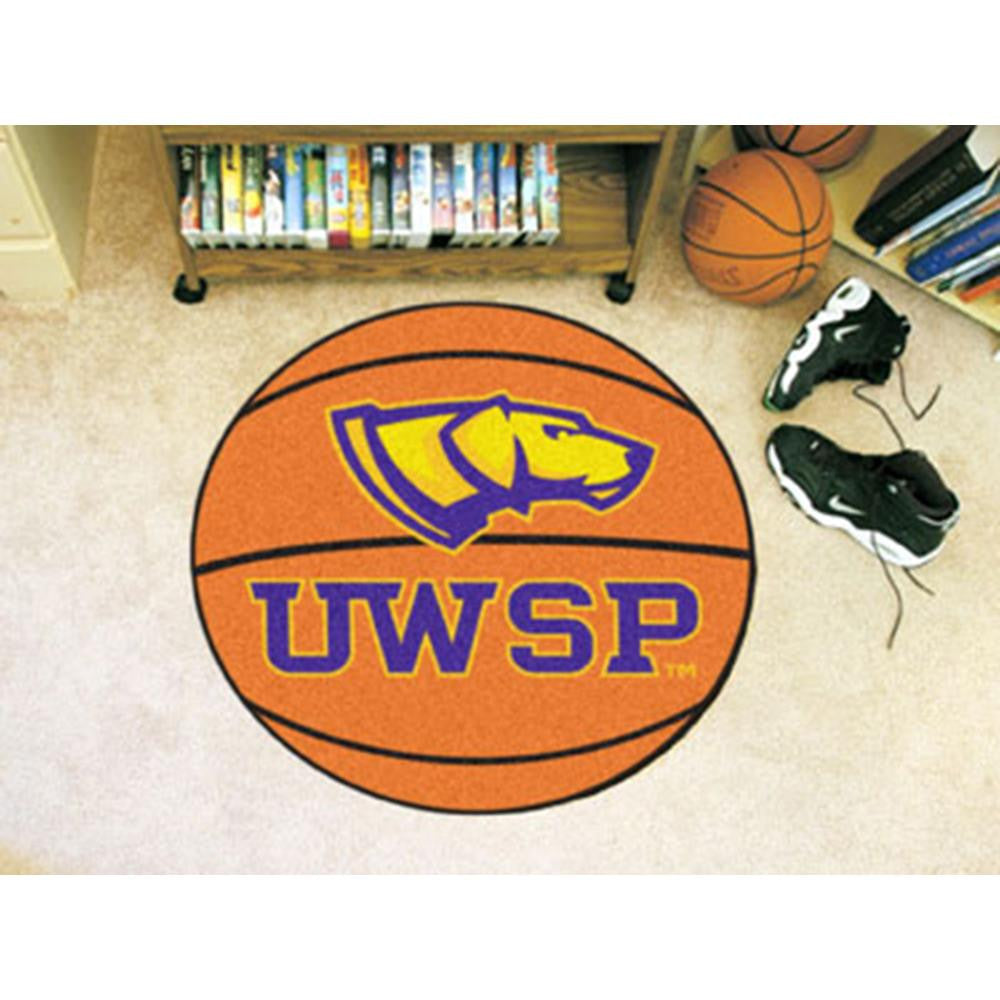 Wisconsin-Stevens Point Pointers NCAA Basketball Round Floor Mat (29)