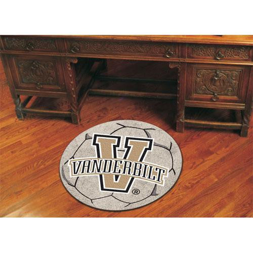 Vanderbilt Commodores NCAA Soccer Ball Round Floor Mat (29)