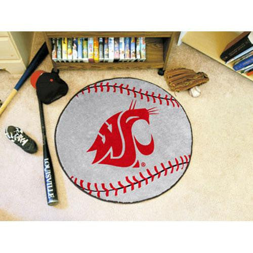 Washington State Cougars NCAA Baseball Round Floor Mat (29)