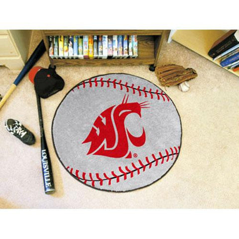 Washington State Cougars NCAA Baseball Round Floor Mat (29)