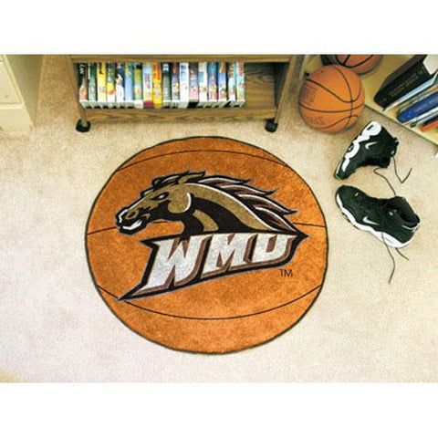 Western Michigan Broncos NCAA Basketball Round Floor Mat (29)