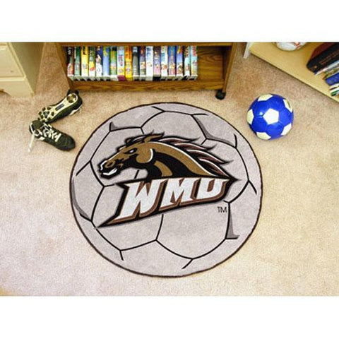 Western Michigan Broncos NCAA Soccer Ball Round Floor Mat (29)