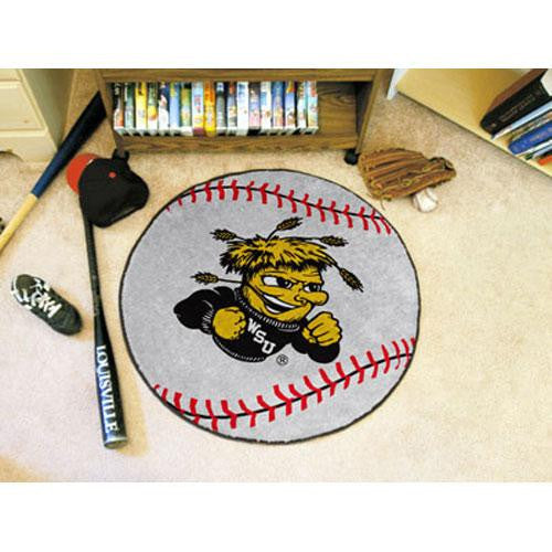 Wichita State Shockers NCAA Baseball Round Floor Mat (29)