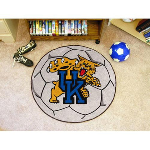 Kentucky Wildcats NCAA Soccer Ball Round Floor Mat (29) Wildcat Logo