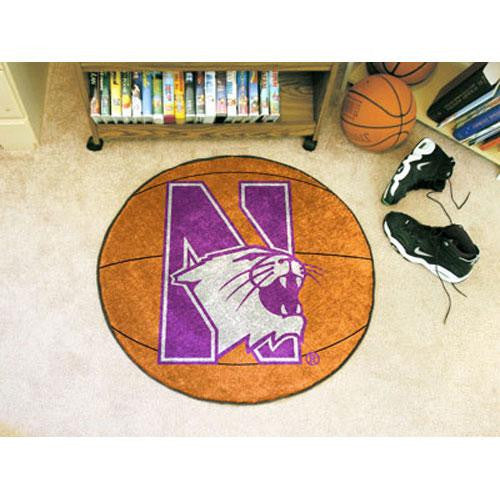 Northwestern Wildcats NCAA Basketball Round Floor Mat (29)