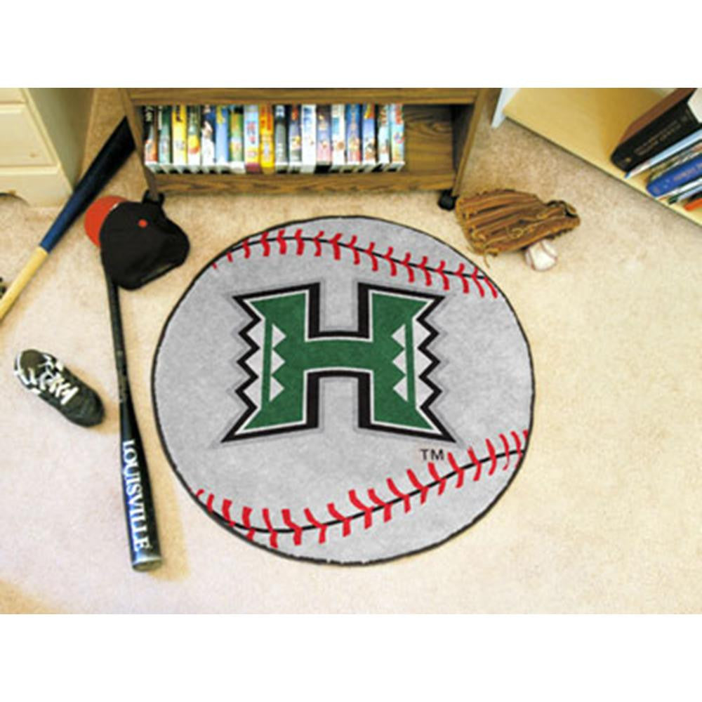 Hawaii Rainbow Warriors NCAA Baseball Round Floor Mat (29)