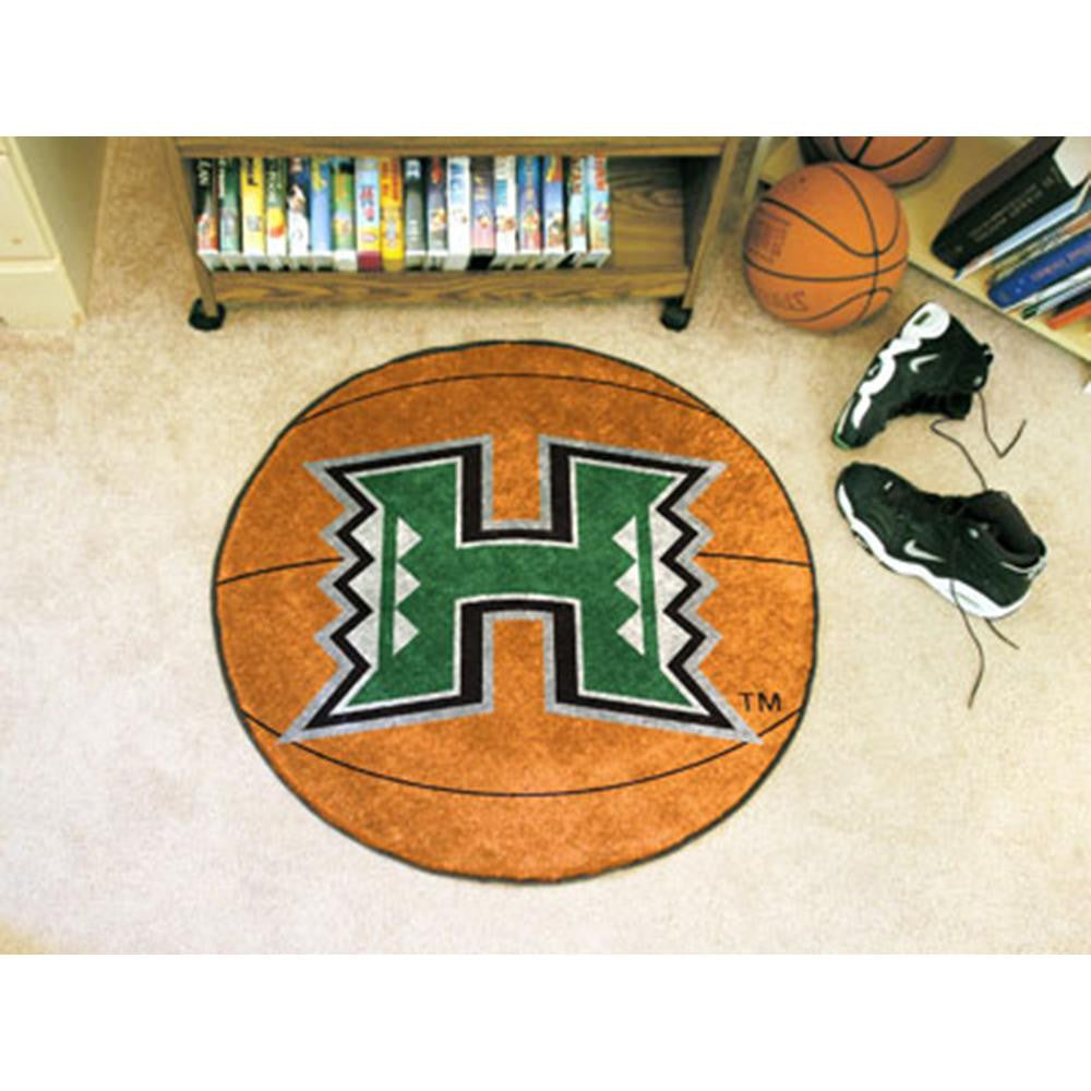 Hawaii Rainbow Warriors NCAA Basketball Round Floor Mat (29)