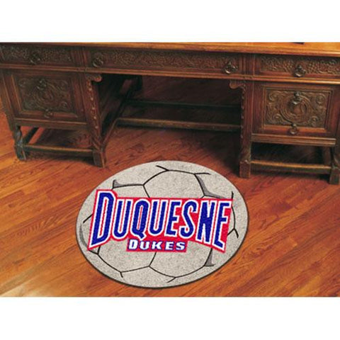 Duquesne Dukes NCAA Soccer Ball Round Floor Mat (29)