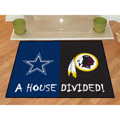 Dallas Cowboys-Washington Redskins NFL House Divided NFL All-Star Floor Mat (34x45)