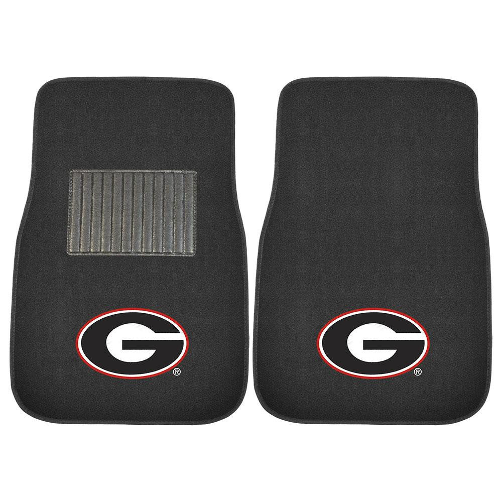 Georgia Bulldogs NCAA 2-pc Embroidered Car Mat Set