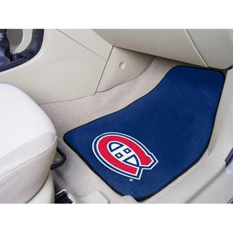 Montreal Canadiens NHL 2-Piece Printed Carpet Car Mats (18x27)