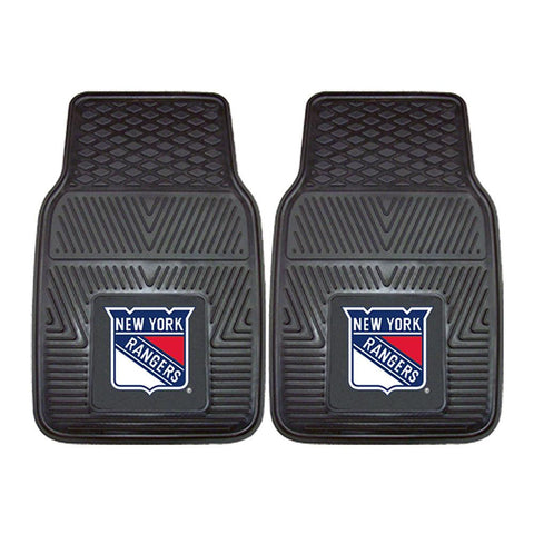 New York Rangers NHL Heavy Duty 2-Piece Vinyl Car Mats (18x27)