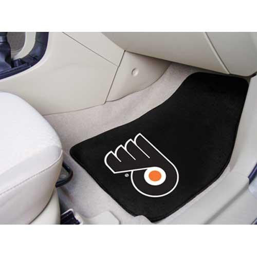 Philadelphia Flyers NHL 2-Piece Printed Carpet Car Mats (18x27)