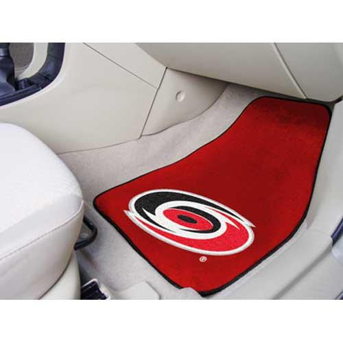 Carolina Hurricanes NHL 2-Piece Printed Carpet Car Mats (18x27)