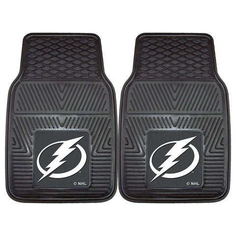 Tampa Bay Lightning NHL Heavy Duty 2-Piece Vinyl Car Mats (18x27)