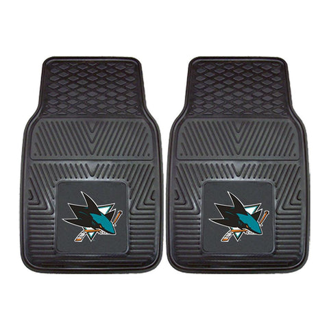 San Jose Sharks NHL Heavy Duty 2-Piece Vinyl Car Mats (18x27)