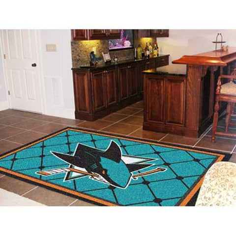 San Jose Sharks NHL 5x8 Rug (60x92)