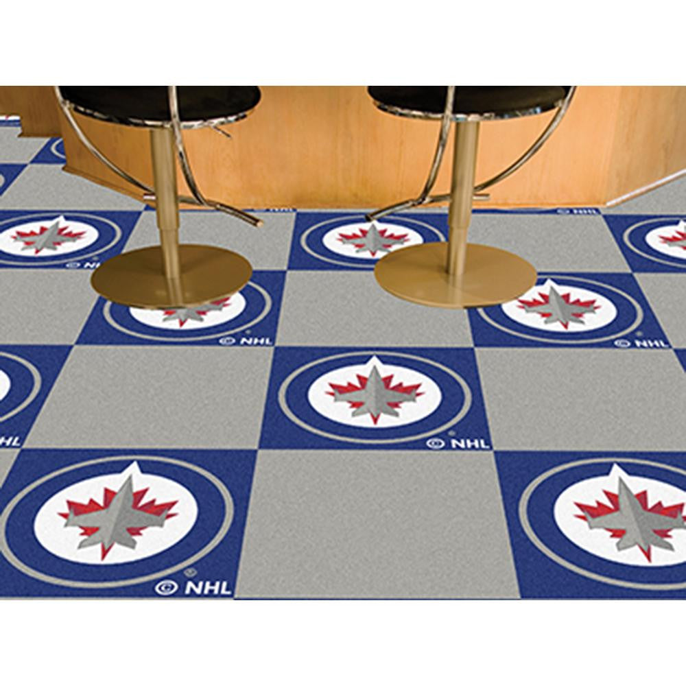 Winnipeg Jets NHL Team Logo Carpet Tiles