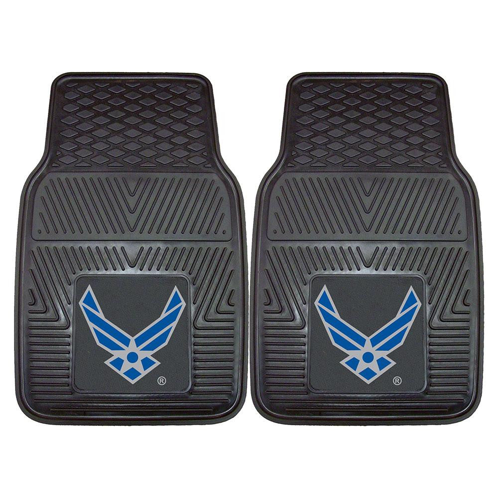 US Air Force Armed Forces Heavy Duty 2-Piece Vinyl Car Mats (18x27)