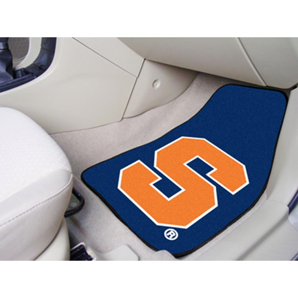 Syracuse Orangemen NCAA 2-Piece Printed Carpet Car Mats (18x27)