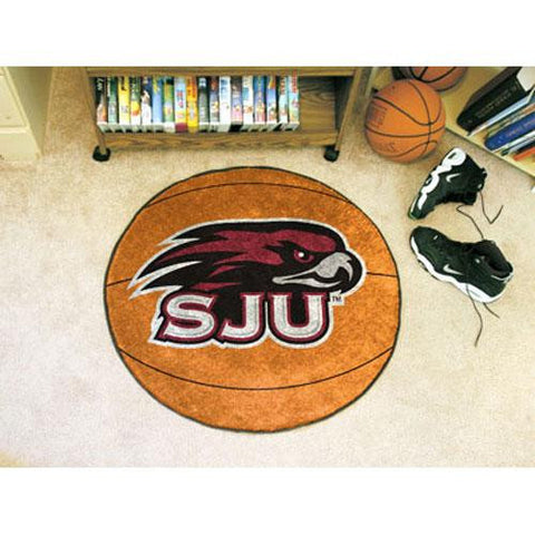 Saint Joseph's Hawks NCAA Basketball Round Floor Mat (29)