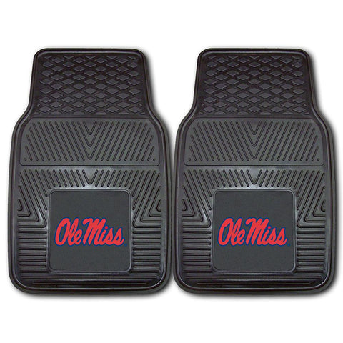 Mississippi Rebels NCAA Heavy Duty 2-Piece Vinyl Car Mats (18x27)