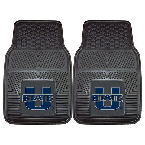 Utah State Aggies NCAA Heavy Duty 2-Piece Vinyl Car Mats (18x27)