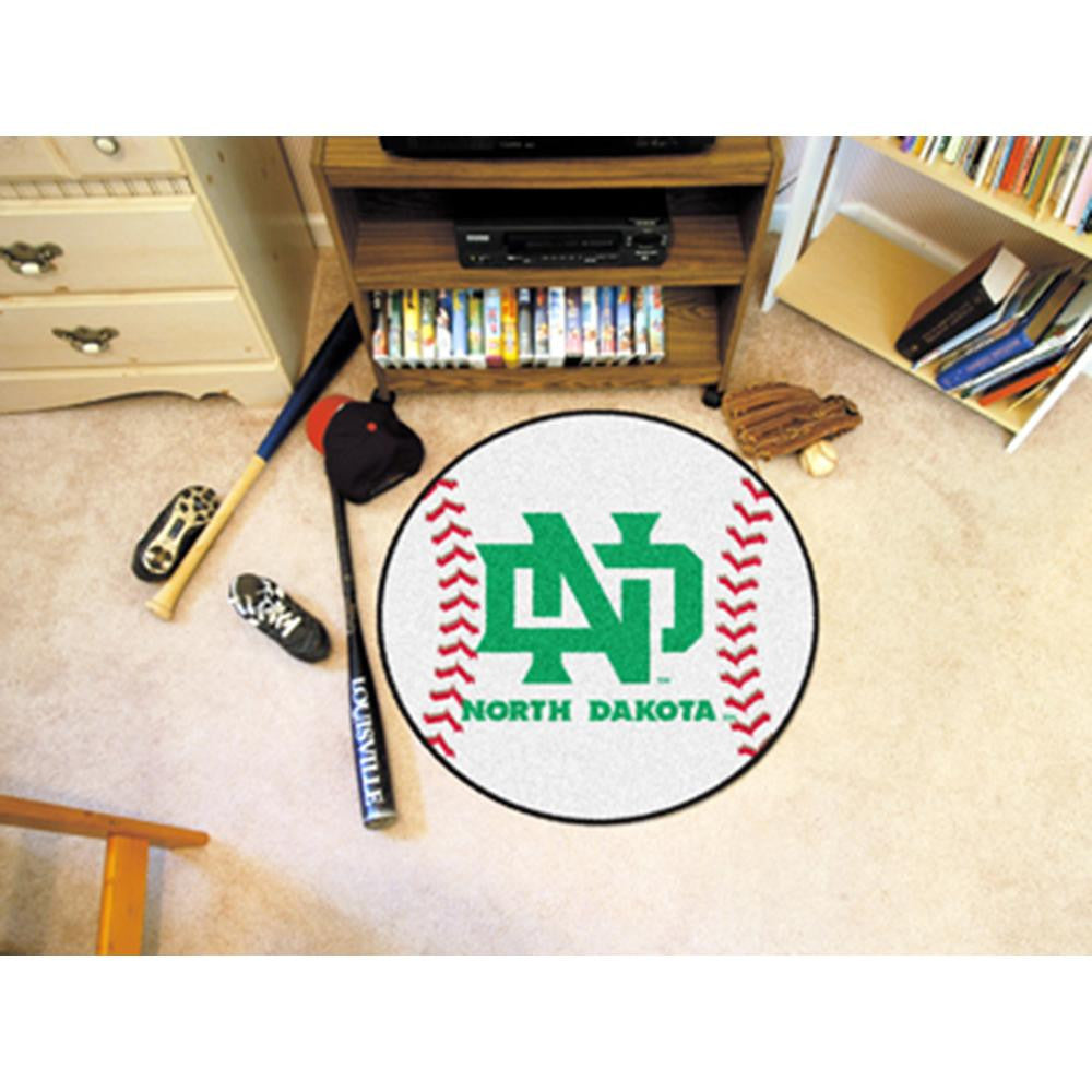 North Dakota Fighting Sioux NCAA Baseball Round Floor Mat (29)