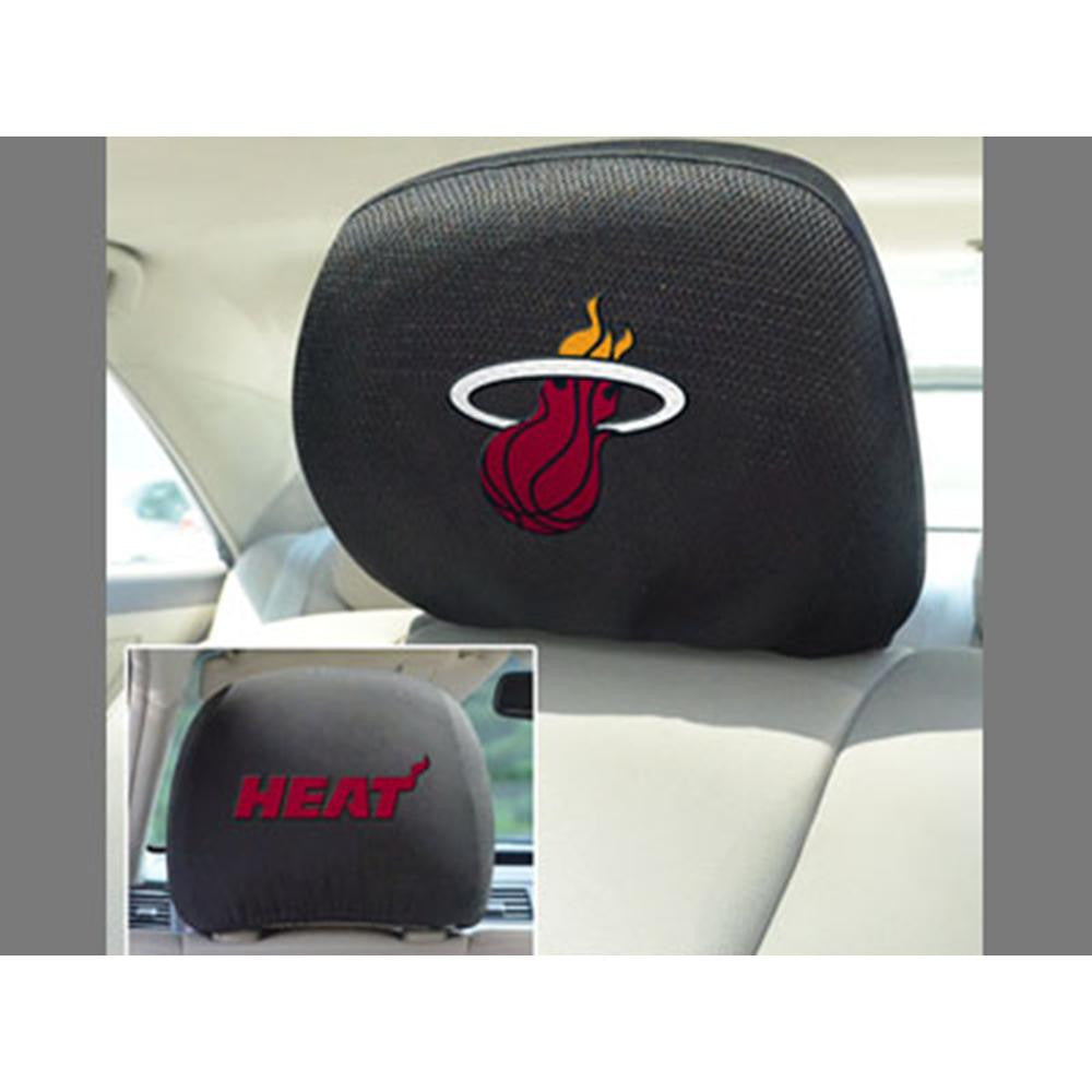 Miami Heat NBA Polyester Head Rest Cover (2 Pack)