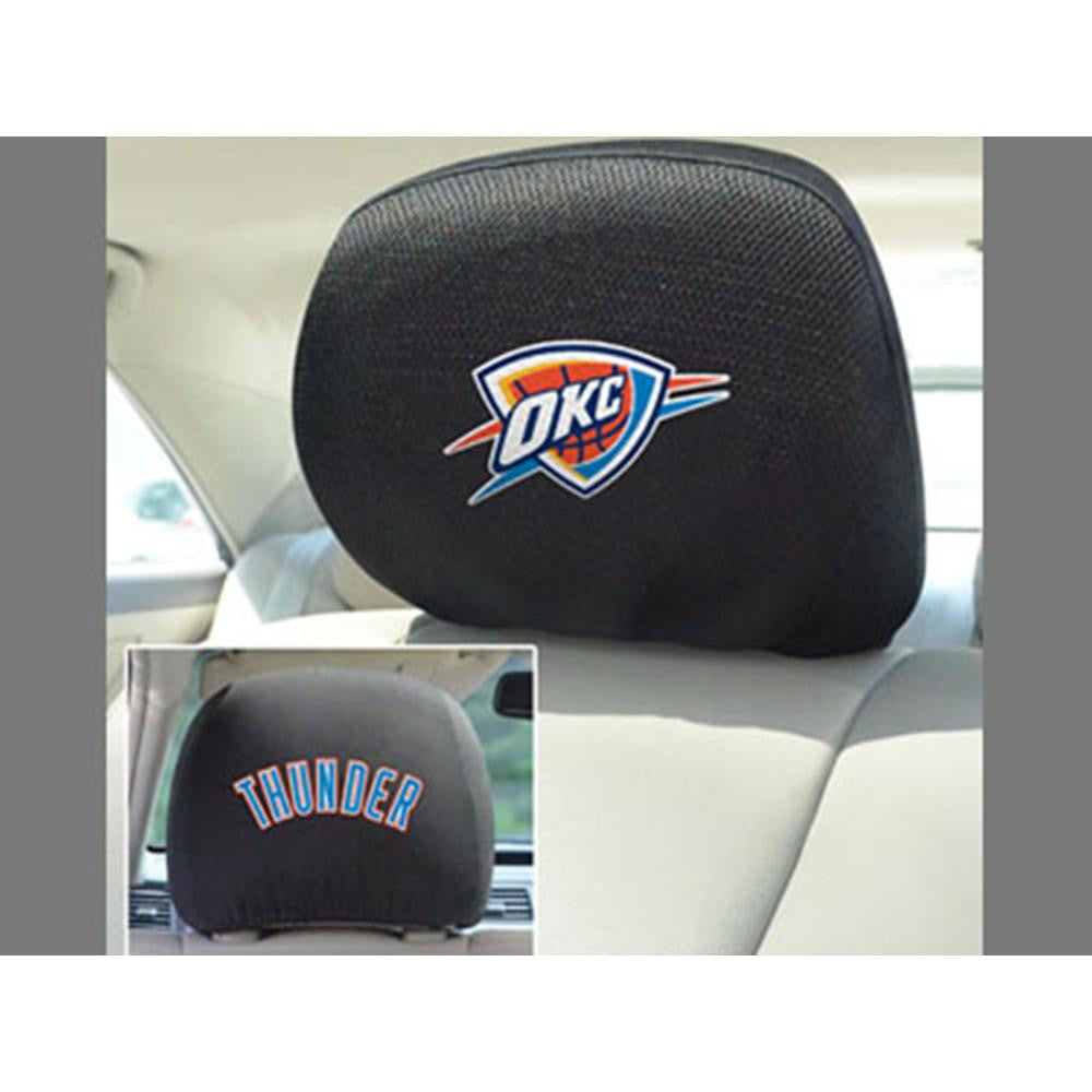 Oklahoma City Thunder NBA Polyester Head Rest Cover (2 Pack)