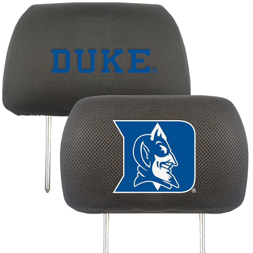 Duke Blue Devils NCAA Polyester Head Rest Cover (2 Pack)