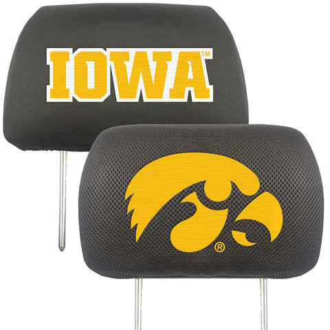 Iowa Hawkeyes NCAA Polyester Head Rest Cover (2 Pack)