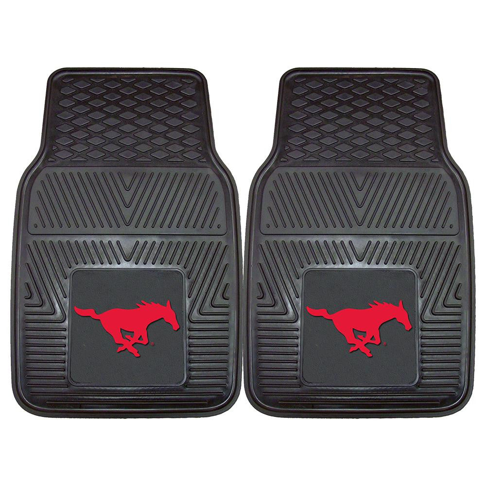 Southern Methodist Mustangs NCAA Heavy Duty 2-Piece Vinyl Car Mats (18x27)