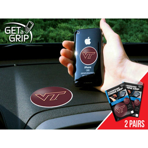 Virginia Tech Hokies NCAA Get a Grip Cell Phone Grip Accessory (2 Piece Set)