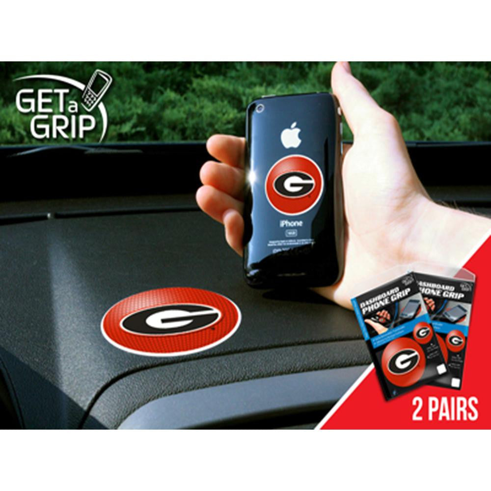 Georgia Bulldogs NCAA Get a Grip Cell Phone Grip Accessory (2 Piece Set)