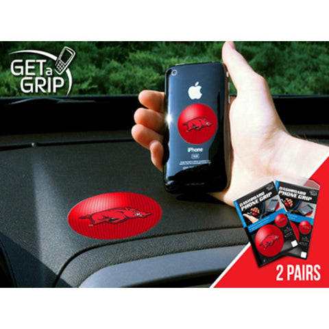 Arkansas Razorbacks NCAA Get a Grip Cell Phone Grip Accessory (2 Piece Set)