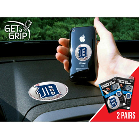 Detroit Tigers MLB Get a Grip Cell Phone Grip Accessory (2 Piece Set)