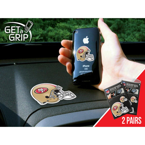 San Francisco 49ers NFL Get a Grip Cell Phone Grip Accessory (2 Piece Set)