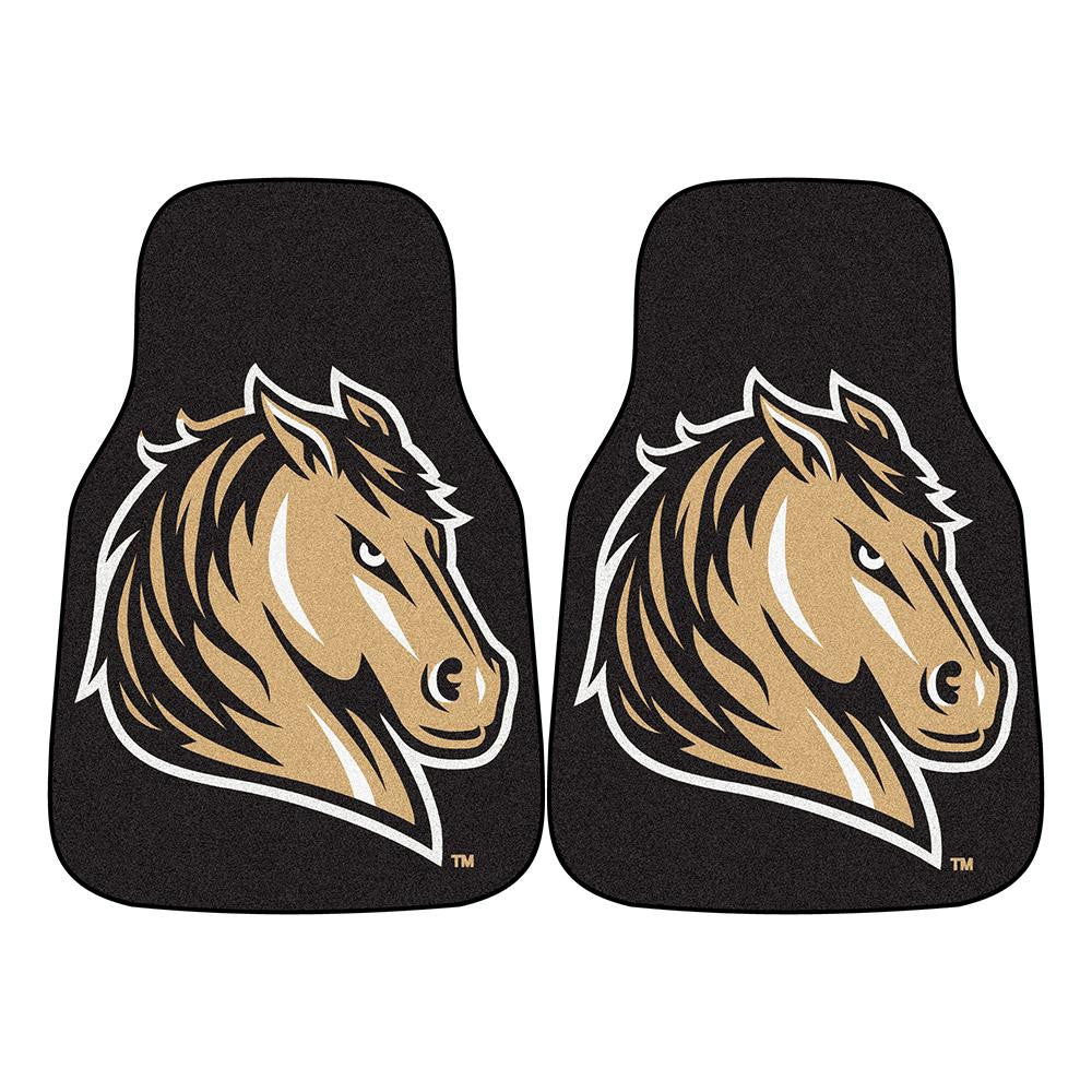 Southwest Minnesota State Mustangs NCAA 2-Piece Printed Carpet Car Mats (18x27)