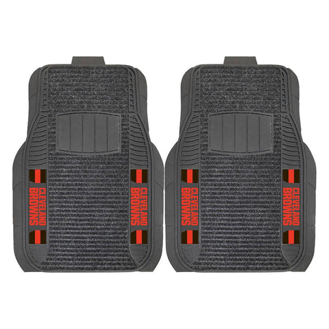 Cleveland Browns NFL Deluxe 2-Piece Vinyl Car Mats (20x27)